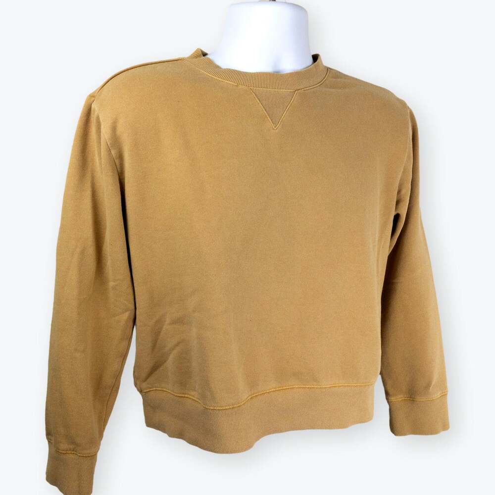 the commons Mustard Yellow Boys Crewneck Sweatshirt L